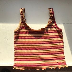 Earth tones crop tank